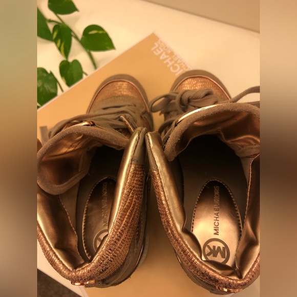 Michael Kors Nikko high tops wedge sneakers size 6.5 - Picture 11 of 14